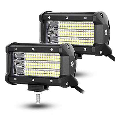 Abbildung von Willpower 2PCS 5&#039;&#039; 13CM 135W Led Zusatzscheinwerfer 12V Scheinwerfer Auto IP67 Wasserdicht Flutlicht Arbeitsscheinwerfer für Traktor Offroad SUV UTV ATV Rückfahrscheinwerfer