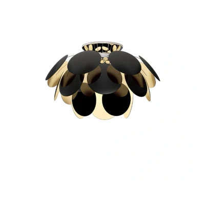 Abbildung von MARSET Discocó Deckenlampe Ø 68 cm schwarz/gold