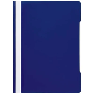 Abbildung von Conipa® 25 x Schnellhefter Blau DIN A4 (Set) mit Beschriftungsfeld PP Kunststoff (Plastik) Hefter &amp; Mappe für Schule Büro (stabil) Heft Mappen Organisation (PVC frei) transparentes Deckblatt