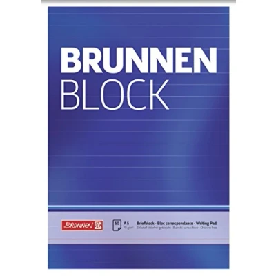 Abbildung von Brunnen Briefblock / Schreibblock Der Block (A5, liniert, 50 Blatt, 70 g/m²)