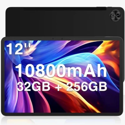 Abbildung von DOOGEE T20 Ultra Tablet 12 Zoll Android 14 Tablet, 32GB + 256GB ROM/2TB TF Helio G99 Octa Core Gaming 10800mAh, 2,4K Display, 16MP+8MP Dual SIM PC 4G LTE /5G WiFi/GMS/GPS/Widevine L1