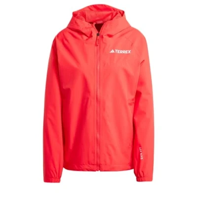 Abbildung von Adidas Terrex Multi 2L Regenjacke / wasserabweisende Jacke, Damen, Größe: XL, Pure ruby