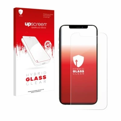 Abbildung von upscreen Schutzglas für Apple iPhone 12 Pro Schutzfolie, Glas Folie [Klar, 9H Panzerschutz, Anti Fingerprint]