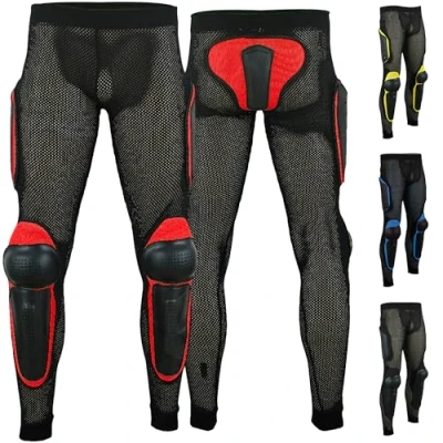 Abbildung von German Wear Protektorenhose Motorrad Motocross Skatebording Protektoren Armour XL Rot