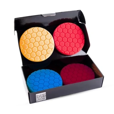 Abbildung von GOVX 125mm Polierpad Hex Logic Polierschwämme Wachs Schwämme Auto Polierschwamm Polieren Pad Schwamm Polierschaum Set für Exzenter Poliermaschine Schleifmaschine… UTILITY_SPONGE