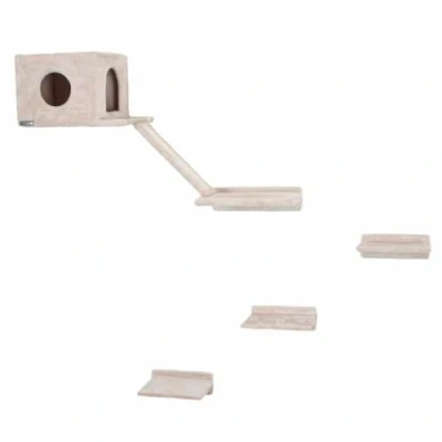 Abbildung von Kerbl Kletterwand Montblanc fur Katzen Beige 6 Teilig