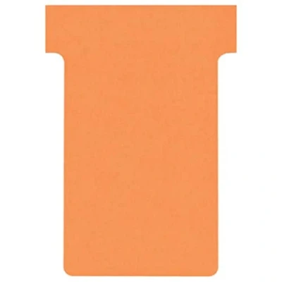 Abbildung von Nobo Kartentafel Zubehör T Karten, Index 2, 100 Stück, orange