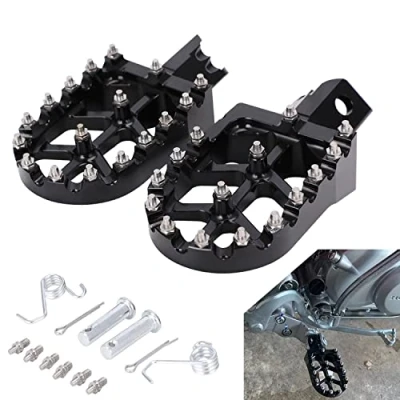 Abbildung von Fussrasten Motorrad,Motorrad Fußrasten Dirt Bike für CRF50 CRF70 CRF110 XR50 XR70 XR110 Pit Schwarz