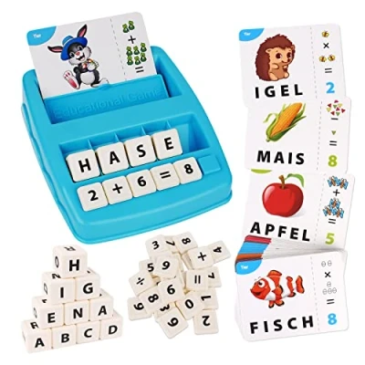 Abbildung von Joozmui Geschenk Mädchen 3 4 5 6 7 8 Jahre, Buchstaben Lernen Spielzeug ab Jahre Junge Spiele, kinderspielzeug Geburtstagsgeschenk