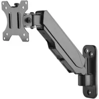 Abbildung von DIGITUS Monitor Wandhalterung mit Gasdruckfeder für 17 32&quot; Bildschirme 8 kg max. Belastung VESA 75x75 &amp; 100x100 schwenkbar, neigbar, dreh und höhenverstellbar Schwarz