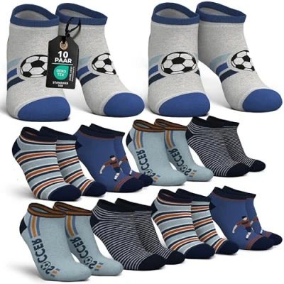 Abbildung von MEDOLY Kinder Sneaker Socken (10 Paar) mit 72% Baumwolle, für Mädchen &amp; Jungen Kurze Kindersocken