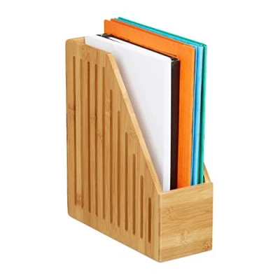 Abbildung von relaxdays Briefablage Bambus Stehsammler A4