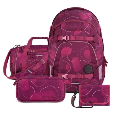 Abbildung von coocazoo Berry Bubbles Schulranzen Set für Kinder, Größe: One Size, Beere