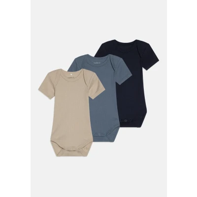 Abbildung von Name it Nbnbody Solid Unisex 3 PACK Body für Kinder, Größe: 86, China blue