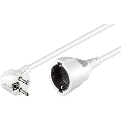 Abbildung von Goobay NK 117 W 200 2 m weiß Kabel Elektrische Cables elektrischen (2 m, männlich/weiblich, weiß)