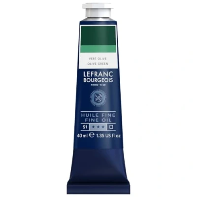 Abbildung von Lefranc Bourgeois 301784 Feine Ölfarbe in hervorragender Qualität,lichtecht mit gleichmäßige Konsistenz, 40ml Tube, ideal für Keilrahmen, Leinwand, Malkarton Gelbgrün