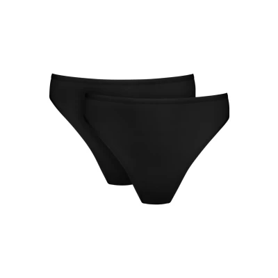 Abbildung von mey Retro JAZZ Doppelpack Slip, Damen, Größe: 50/52, Schwarz