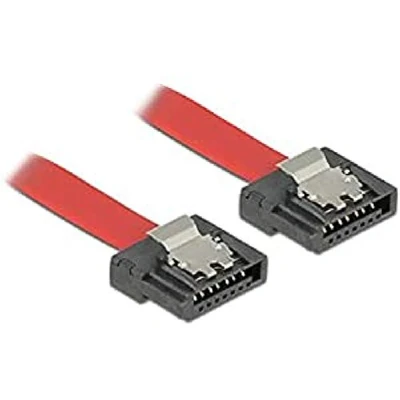 Abbildung von Delock Kabel SATA Flexi 6 Gb/s 30cm rot Metall
