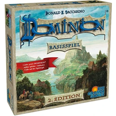 Abbildung von Dominion Basisspiel 2. Edition Brettspiel von Rio Grande Games