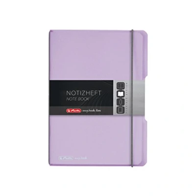 Abbildung von Herlitz 11408630 Notizheft (A5, LIN , 80 g/qm) 40 Blatt flieder transparent