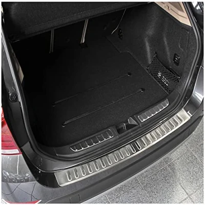 Abbildung von teileplus24 L504S Ladekantenschutz V2A Edelstahl kompatibel mit BMW X1 E84 (LCI) 2012 2015 Abkantung