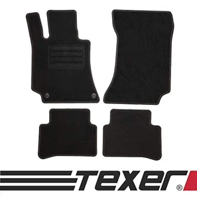 Abbildung von TEXER Textil Fußmatten Passend für Mercedes Benz E Klasse W212 Bj. 2009 2016 Basic