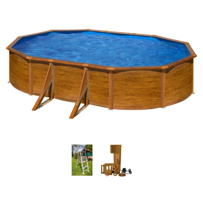 Abbildung von Gre Ovalpool &quot;Sicilia&quot;, (Set), 3 tlg., Stahlwandpool, BxLxH: 500x527x122 cm