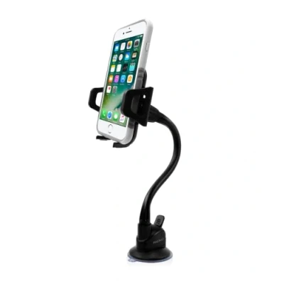 Abbildung von Macally MGRIP 20 cm lange verstellbare Saugnapfhalterung für iPhone, Smartphone und Mobiltelefon