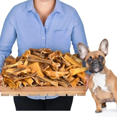 Abbildung von Rinderkopfhaut (5kg) Hundeleckerli Hunde leckerlis Kauknochen Hund für Leckerli Ochsenziemer (5 kg (1er Pack))