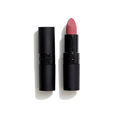 Abbildung von GOSH Velvet Touch Lippenstift mit extra Farb Pigmenten für ein intensives &amp; langanhaltendes Ergebnis I reflektierende Partikel den Glossy Look Vitamin E gepflegte Lippen 019 Matt Angel