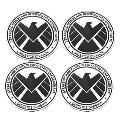 Abbildung von Radnabenkappen, Mittelabdeckung, Emblem, Aufkleber für Schild, Aluminiumlegierung, silberfarben, 4 Stück