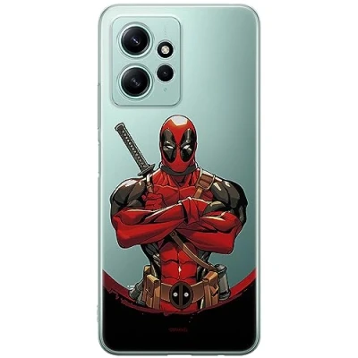 Abbildung von ERT GROUP Handyhülle für Xiaomi REDMI Note 12 4G Original und offiziell Lizenziertes Marvel Muster Deadpool 006 optimal an die Form des Handy angepasst, teilweise transparent