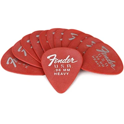 Abbildung von Fender Dura Tone Guitar Picks 351 Shape, .96, Fiesta Red, 12 Pack