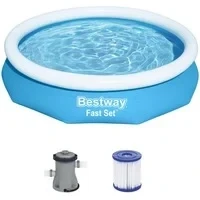 Abbildung von Bestway Quick Up Pool &quot;Pool m. Pumpe 305x66cm&quot;, (3 tlg.), ØxH: 305x66 cm, mit Kartuschenfilterpumpe