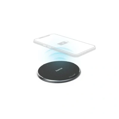 Abbildung von Hama Kabelloses Smartphone Ladepad schwarz, Wireless Charger 10W, edel Induktions Ladegerät (2 tlg)