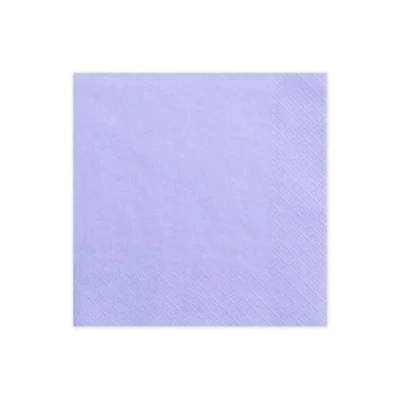 Abbildung von partydeco Papierserviette, Servietten Papier 33x33cm 3 lagig 20 Stück Helllila