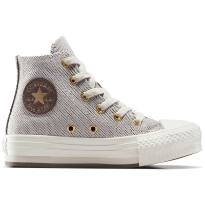 Abbildung von Converse Chuck Taylor ALL STAR EVA LIFT Unisex Sneaker high für Kinder, Größe: 31, Trail mixed/egret/gold Schuhe