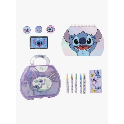 Abbildung von CERDÁ LIFE&#039;S LITTLE MOMENTS Stitch Inspired Schreibwaren Set Farbe Lila 23x 20 X 4 Cm Inklusive Etui mit allem, was Sie zum Ausmalen brauchen Original Produkt in Spanien entworfen