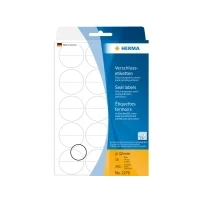 Abbildung von HERMA Verschlussetiketten 32 mm transparent extrem stark haftend Folie
