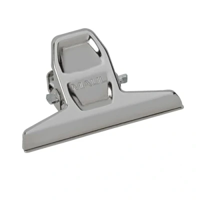 Abbildung von MAUL Papierklemmer MAULpro aus Metall (2 Stück) Klemmer mit breitem Verschlussclip 5,5 cm und Klemmweite 1,2 Gadget für Haushalt, Küche Büro geeignet DIY Projekte Schwarz