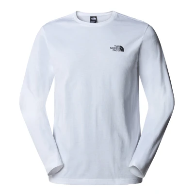 Abbildung von The North Face Simple DOME TEE Langarmshirt, Herren, Größe: Large, White