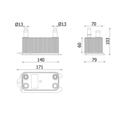 Abbildung von MAHLE ORIGINAL CLC 326 000P Ölkühler, Automatikgetriebe