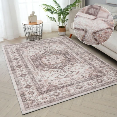 Abbildung von my home Teppich Abbas, rechteckig, Höhe: 13 mm, Orient Optik, Teppich, Kurzflor, bedruckt
