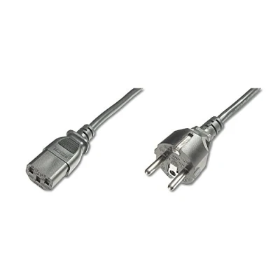 Abbildung von DIGITUS Netz Anschlusskabel 1.2 m CEE 7/7 (Typ F) auf C13 Stecker / Buchse H05VVF3G 0.75 mm²
