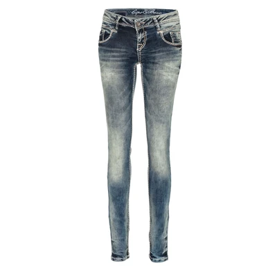 Abbildung von Cipo &amp; Baxx Slim Fit Jeans, mit niedriger Taille in Straight