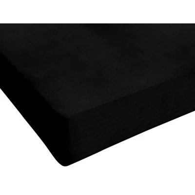 Abbildung von Max color Betttuch 25cm Ecke, Schwarz, french size kleine Doppelte