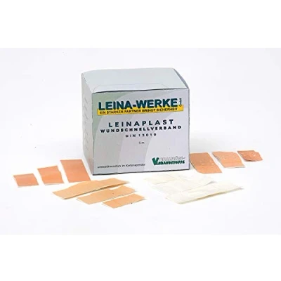 Abbildung von LEINAWERKE 70252 LEINAPLAST Wundschnellverbände 1 m x 8 cm, WF BLAU, Stk.