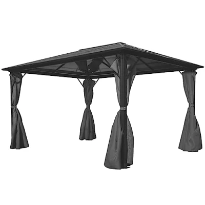 Abbildung von vidaXL Pavillon Alu 400x300cm Gartenpavillon Gartenzelt Festzelt Partyzelt
