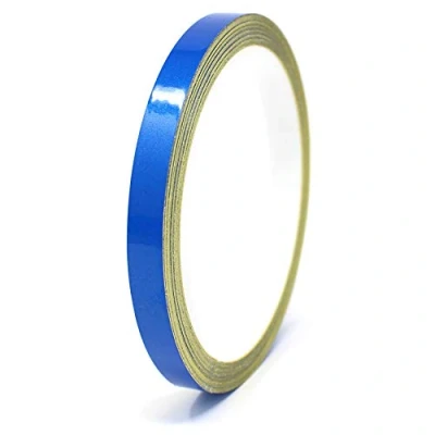 Abbildung von 10 Meter (0,79/Meter) Zierstreifen Auto Motorrad Boot Modellbau Farbauswahl Finest Folia Dekorstreifen Seitenstreifen Klebestreifen (Reflektierend Blau, 9mm Breite)