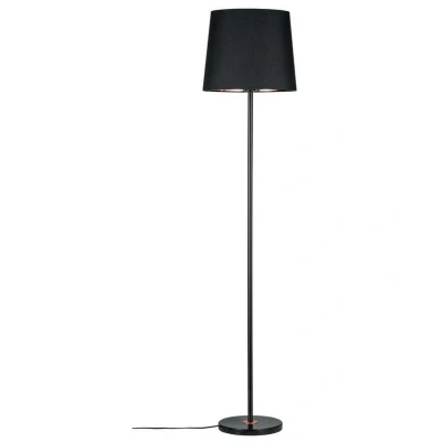 Abbildung von Paulmann 79612 Neordic Stehleuchte Enja max. 1x20W Stehlampe für E27 Lampen Standleuchte mit Stoffschirm Schwarz/Kupfer 230V ohne Leuchtmittel